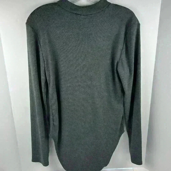 APT.9 Women's Gray Long Sleeve Mock Neck Bodysuit Size M - Picture 8 of 10